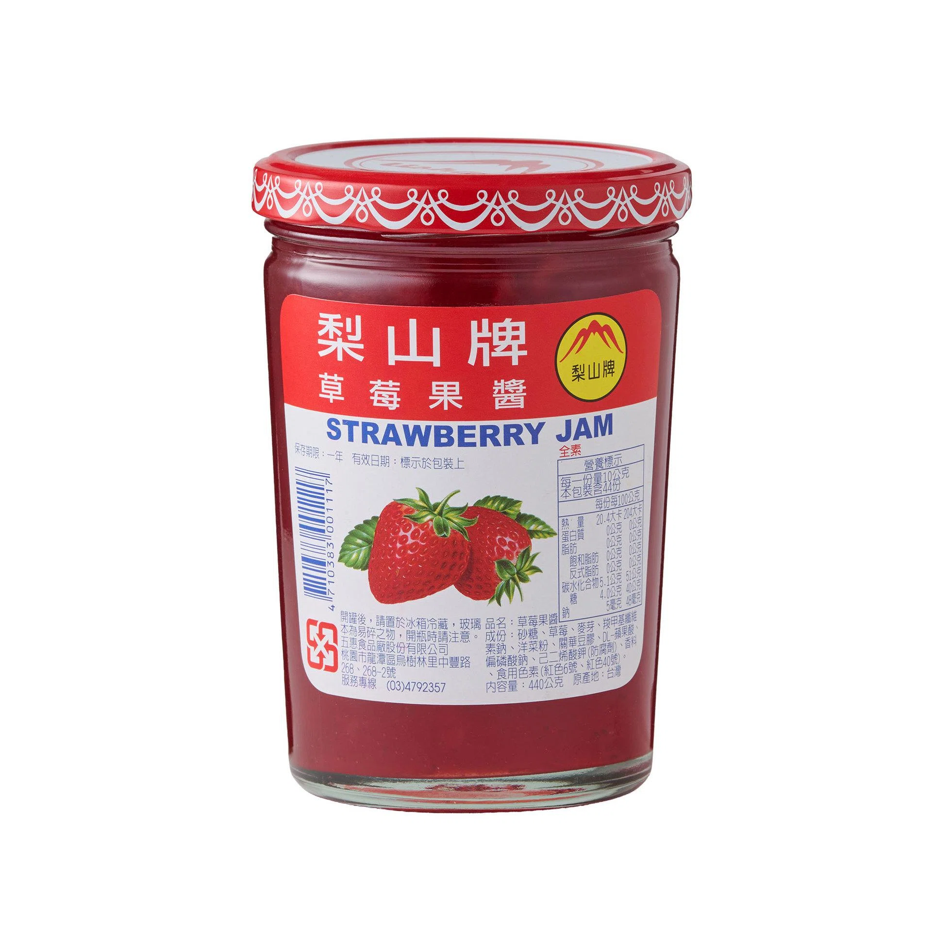 大圓草莓果醬 440g