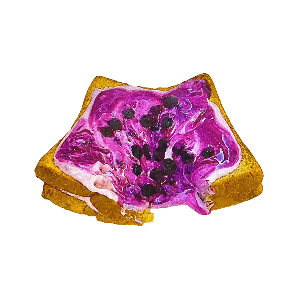 藍莓優格爆漿吐司